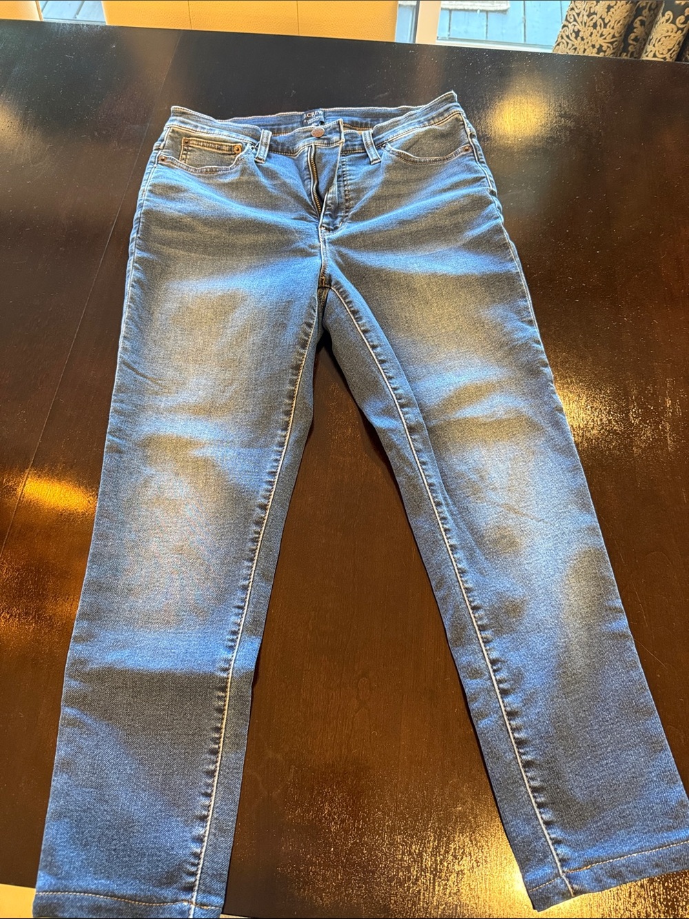 J. Crew Skinny Jeans in Medium Blue Wash